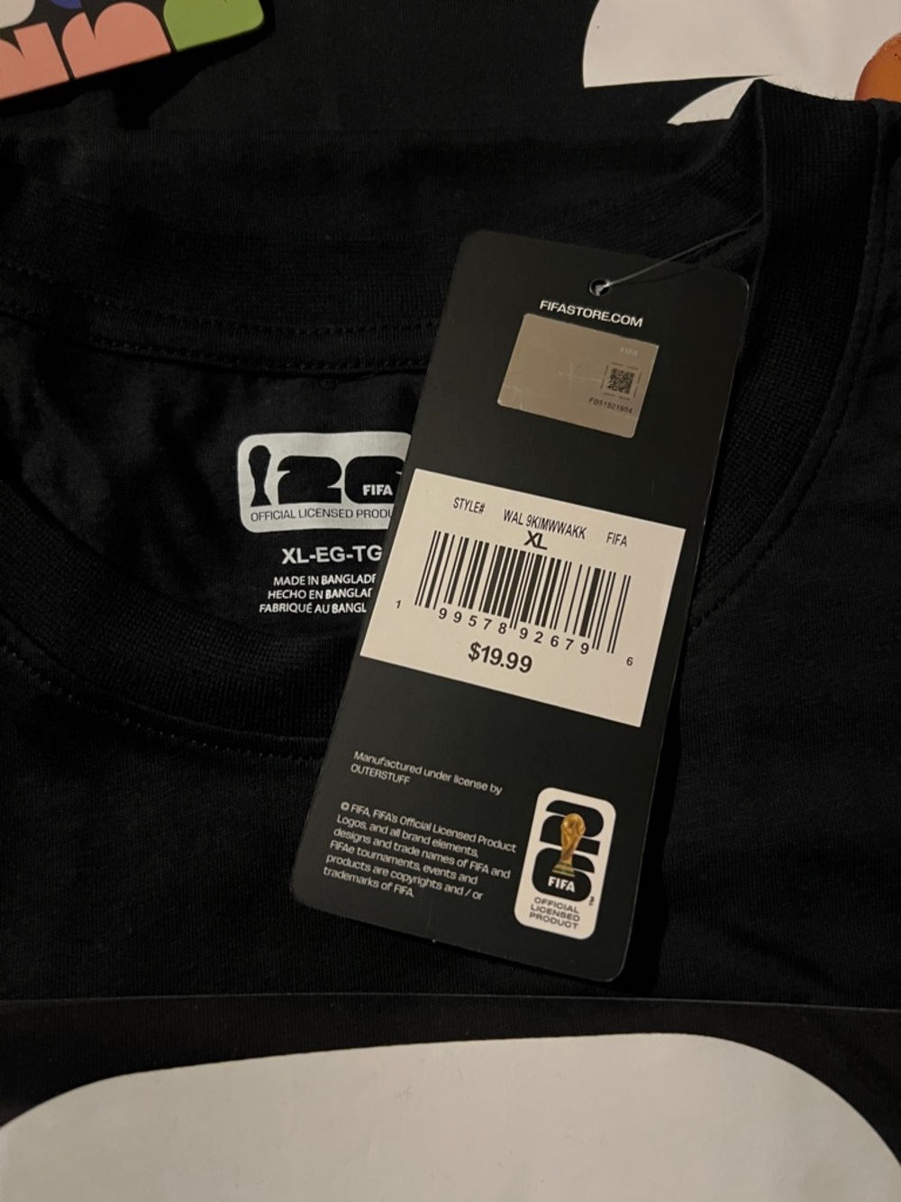 FIFA World Cup Trophy Tee by FIFA - Black - Picture 3 of 4